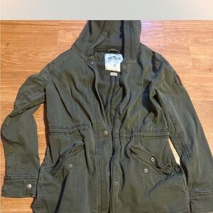 Hollister Khaki Stretch Jacket